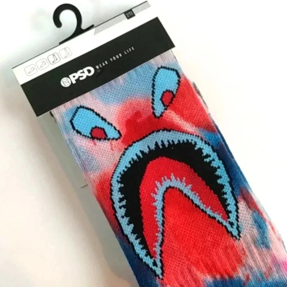 New PSD Blue Red Lux Multi Cotton Spandex Polyester Unisex Fashion So…
